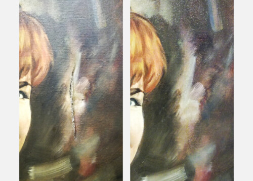 restauración pintura, consolidación restauración pintura, consolidación