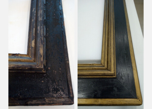 restaurar marco fotos negro obra de arte restaurar marco fotos negro obra de arte